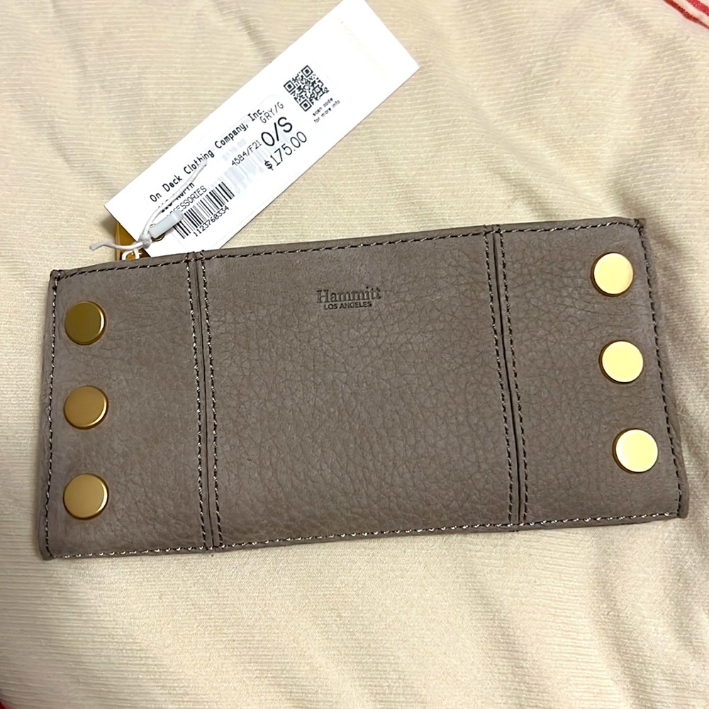 Brand new HAMMITT wallet. Taupe color- genuine leather